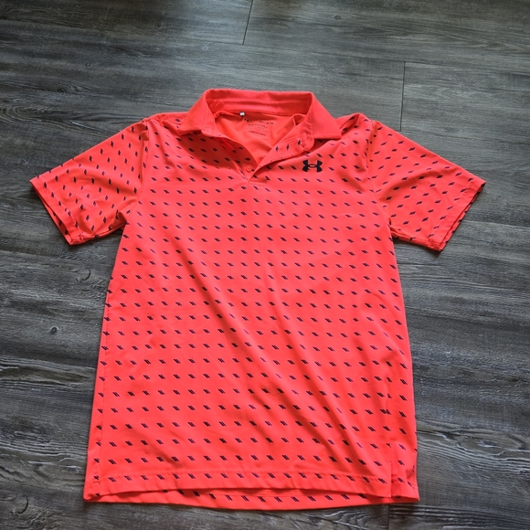 Under Armour Mens Red Polo Shirt - Picture 1 of 7